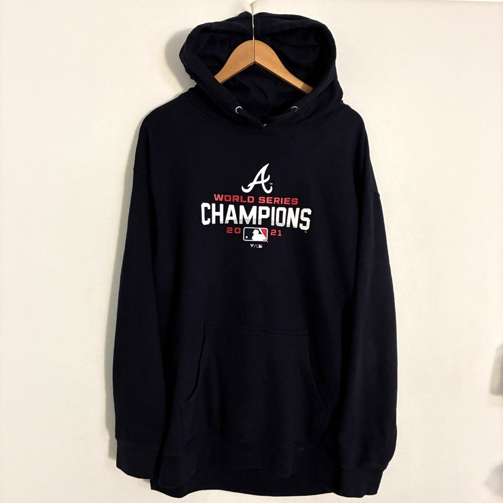 Atlanta Braves World Series Champions 2021 Hoodie Men's‎ XL Baseball Pullover